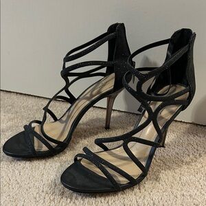 Imagine by Vince Camuto Elegant Black Metallic Heels